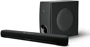 Yamaha Audio Sr-c30a Compact Sound Bar With Wireless Subwoofer And Bluetooth, Black