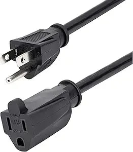 Startech.Com 15 Ft Extension Cord - 16 Awg Power Extension Cable Cord - Nema 5-15r To Nema 5-15p - Power Supply Cord (pac10115), 15 Ft / 4.5 M