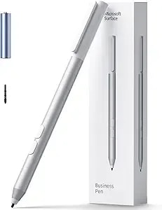 Microsoft Surface Pen - Precision Bluetooth Stylus, Long Battery Life, Customizable, Platinum For Surface Pro 11, 10, 7+, Go, Laptop, Book, Studio