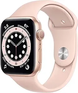 Apple Watch Series 6 (Gps, 44mm) - Gold Aluminum Case With Pink Sand Sport Band (Renewed)