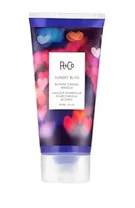 R+Co Sunset Blvd Blonde Toning Masque - Corrects Blonde Hues + Prevents Fading Hair Color + Nourishes - Vegan + Cruelty-Free - 5 Oz