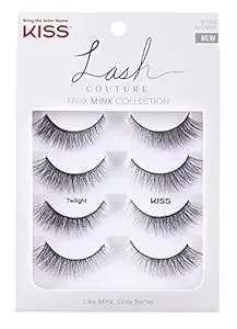Kiss Lash Couture Faux Mink - Twilight Multipack, 4 Count
