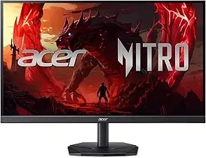 Acer Nitro 23.8 Inch Full Hd 1920 X 1080 Zeroframe Design Ips Gaming Monitor - Amd Freesync Premium - 200hz Refresh - Up To 0.5ms - One Display Port 1.2 And Two Hdmi 2.0 Ports - kg241y x1biip