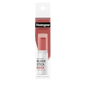 Neutrogena Healthy Glow Blush Stick, Easy To Use Lightweight Makeup, Ultra Creamy Cheek Color With Mango Butter Leaves Skin With A Natural Looking Colo, Soft Mauve, 0.3 Oz