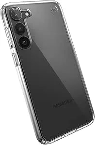 Speck Products Presidio Perfect Clear Case Fits Samsung Galaxy S23+, Clear/Clear