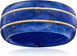 Ross-Simons Lapis Ring With 14kt Yellow Gold
