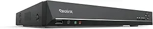 Reolink 36ch Network Video Recorder For Home Security Camera System, No Poe Port, Requires Reolink Poe Switch, Integrated O/I Alarm System, Up To 48tb Storage, No Hdd Included, rln36