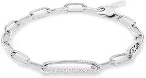 Calvin Klein Women'S Asymmetrical Elegance Bracelet For - Stainless Steel With Lobster Closure - Premium Fashion Jewelry Accessory - Gift For Her