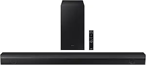 Samsung Hw-b650 3.1ch Soundbar W/Dolby 5.1 Dts Virtual:X, Bass Boosted, Built-In Center Speaker, Bluetooth Multi Connection, Voice Enhance & Night Mode, Subwoofer Included, 2022,Black