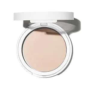 Well People Bio Powder Foundation, Lightweight & Hydrating Foundation For Perfecting & Smoothing Skin, Semi-Matte Finish, Vegan & Cruelty-Free, 1c