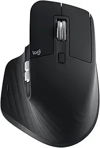 Logitech Mx Master 3s - Wireless Performance Mouse With Ultra-Fast Scrolling, Ergo, 8k Dpi, Track On Glass, Quiet Clicks, Usb-C, Bluetooth, Windows, Linux, Chrome (Black)