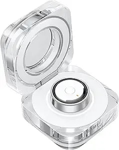 Samsung Galaxy Ring Charging Cradle Portable Charger For Fitness Ring, Crystal-Clear Case, Protective Cover, 3a Cable Included, Charge On-The-Go, Ep-qq505cwegus, Size 5