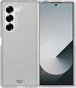 Tech21 Evoclear Case For Samsung Galaxy Z Fold6 - Impact Protectoin -Anti-Yellowing - Clear Case