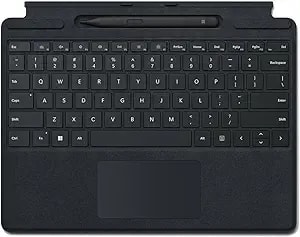 Microsoft Signature Keyboard With Slim Pen 2 For Surface Pro 8, 9 And X, Black