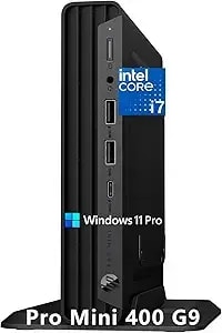 Hp Mini Desktop Pc Computer For Office Work, Ultra-Compact Silent, Intel i7-12700t (16gb Ram, 1tb Ssd), 3x 4k Display Support, Wired Keyboard & Mouse & Stand, Windows 11 Pro