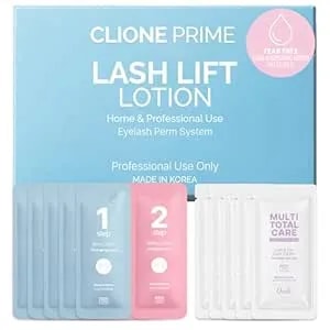Clione Prime Korean Lash Lift Lotion - Eyebrow Lamination Eyelash Perm Home & Professional Use Eyelash Lift Lash Perm Brow Lamination