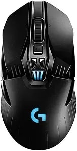 Logitech g903 Lightspeed Wireless Gaming Mouse W/Hero 25k Sensor, 140+ Hour With Rechargeable Battery And Lightsync Rgb. Powerplay Compatible, Ambidextrous, 107g+10g Optional, 25,600 Dpi - Black