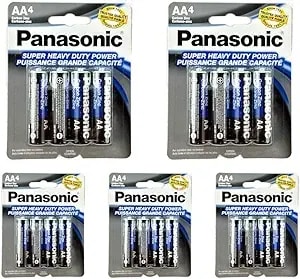 Panasonic 20pc Aa Batteries Super Heavy Duty Power Carbon Zinc Double A Battery 1.5v