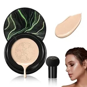 Foundation For Older Women, 2026 New Mushroom Head Cushion Cc Cream, Full Coverage Bb Cream Foundation For Mature Skin Moisturizing Concealer Brighten Long-Lasting Flawless Skin Tone (Natural)