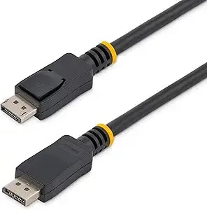 Startech.Com 35 Ft. (10.7 M) Displayport Cable - Dpcp & Hdcp - Latched Connectors - Displayport - Dp Monitor Cable (displport35l), Black