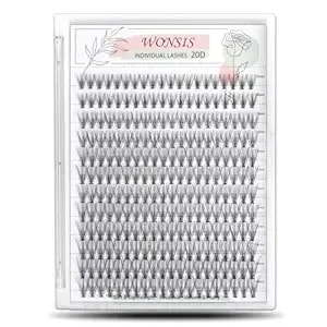 20d Lash Clusters, Individual Lashes, 240 Pcs 20d Individual Lash Extensions, Volume Soft Lightweight Reusable Diy Eyelash Extensions, Thickness 0.07mm C Curl False Eyelashes 10/11/12/13/14mm