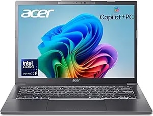 Acer Aspire 14 Ai Copilot+ Pc - 14" Wuxga Display - Intel Core Ultra 5 Processor 226v - Npu: Up To 40 Tops - Gpu: Up To 53 Tops - Intel Arc 130v - 16gb lpddr5x - 512gb Ssd - Wi-Fi 6e - a14-52m-51s1