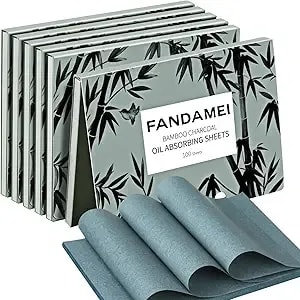 Fandamei 1000 Counts Oil Blotting Sheets For Face, Blotting Paper For Oily Skin, Oil Control Film, Oil Absorbing Sheets For Face, Oil Absorbing Tissues, Oil Blotting Papers