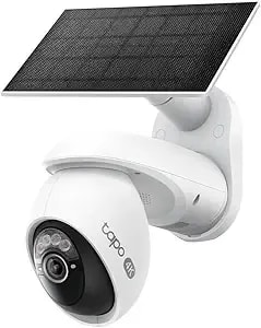 Tapo 4k Outdoor Pan/Tilt Wireless Security Camera - Battery With Solar Charging, 360° Motion Track, 24/7 Capture, Person/Vehicle Detection, Subscription-Free Local Storage Or Optional Cloud, c660 Kit