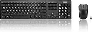 Lenovo 100 Wireless Keyboard And Mouse Combo – Cordless Set With Spill Resistant Quiet Keys – 3-Zone Keyboard - Ambidextrous Mouse – Compact Design – Wireless Usb -Black