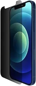 Belkin Iphone 12 Pro/Iphone 12 Screen Protector Temperedglass Privacy Antimicrobial-Treated, Clear (ova029zz)