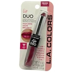 La Colors Lip Gloss & Lipstick Duo, Moisturizes Lips With Natural Color & High Shine, blc826 Charmed By Unknown