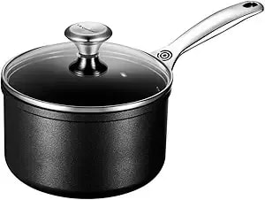 Le Creuset Toughened Nonstick Pro Saucepan With Glass Lid, 2 Qt.
