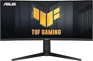 Asus vg34vql1b Tuf 34 Inch Curved Gaming Monitor - Wqhd (3440x1440), 165hz, 1ms, Extreme Low Motion Blur, Freesync Premium, Eye Care, Height Adjustable, Displayhdr 400, Displayport, Hdmi, Usb