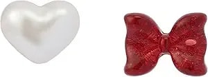 Betsey Johnson Jewelry Women'S Celestial Soiree Heart & Bow Stud Earrings