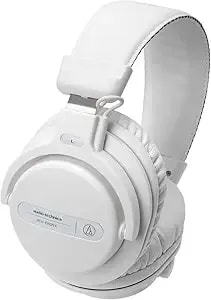 Audio-Technica Ath-pro5xwh Professional Closed-Back Dynamic Over-Ear Dj Monitor Headphones, White