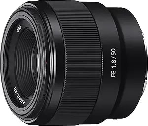 Sony - Fe 50mm f1.8 Standard Lens (sel50f18f/2), Black