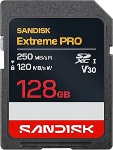 Sandisk 128gb Extreme Pro Sd Uhs-I Card - Up To 250mb/S Read Speed And 120mb/S Write Speed, 4k Uhd, Full Hd, u3, And v30 - Sdsdxxj-128g-Gscin