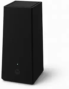 Motorola mq20 Wifi 6e Router With Easy Mesh, Tri-Band 8.4 Gbps Speed, 3000 Sq. Ft Coverage, Advanced Parental Controls, Next-Gen Security & Seamless Device Management, Black, Single Pack
