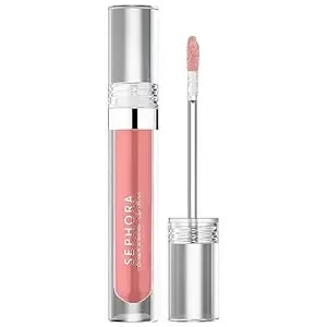 Sephora Lip Gloss, 0.1 Oz/ 3 Ml, 35 Confident - Shimmering Pinky Nude, Long-Lasting, Non-Sticky Lip-Glosses