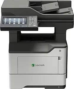 Lexmark mx622adhe Monochrome Laser Printer, Integrated Duplex, Energy Star, 7-Inch Color Touch Screen, Print Speed: Up To 50 Ppm, Recommended Monthly Page Volume: 2,000-20,000 Pages(36s0920)