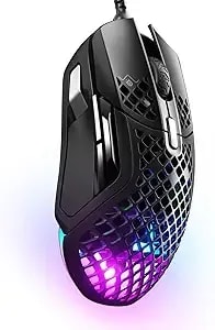 Steelseries Aerox 5 - Holey Rgb Gaming Mouse - Ultra-Lightweight Water Resistant Design - 18k Dpi Truemove Air Optical Sensor