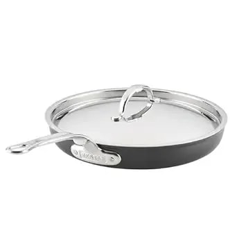 Hestan Titum Fusion 11-Inch Nonstick Skillet With Lid, Double Impact Stainless Steel Base & Aluminum Body, Induction Compatible, Made Without Pfoas