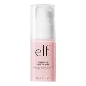 E.L.F. Poreless Face Primer, Skin-Smoothing Matte Makeup Base, Minimizes Pores & Fine Lines, Long-Lasting Foundation Primer With Tea Tree & Vitamins A & E, Vegan & Cruelty-Free