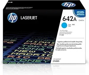 Hp Original 642a Cyan Toner Cartridge - Works Color Laserjet cp4005 Series - cb401a