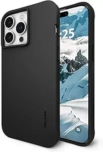 Pelican Ranger Series - Iphone 15 Pro Max Case 6.7" [Wireless Charging Compatible] Protective Phone Case With Anti-Scratch Tech [12ft Mil-Grade Drop Protection] Cover For Iphone 15 Pro Max - Black
