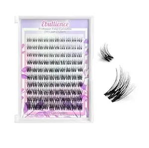 Lash Clusters D Curl Invisible Soft Ultra-Thin Band Clusters Lashes Eyelashes Individual Lashes Diy Lash Extensions At Home False Lashes Wide Band Wispy Eye Lash Clusters 0.06d 8-18 Mix 100pcs