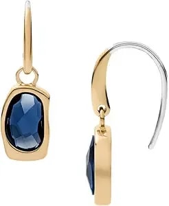Skagen Women'S Minimalist Silver, Rose Gold Or Gold Tone Stainless Steel Drop Earrings