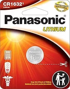 Panasonic cr1632 3.0 Volt Long Lasting Lithium Coin Cell Batteries In Child Resistant, Standards Based Packaging, 1-Battery Pack
