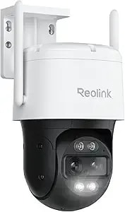 Reolink 4k Wired Wifi Outdoor Security Camera, 8mp Dual Lens, 360 Ptz Camera, Auto Tracking, 2.4/5ghz Wi-Fi Smart Person/Vehicle/Animal Detection, 6x Hybrid Zoom, Color Night Vision, Trackmix Wifi