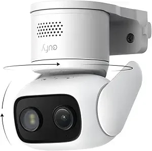 Eufy Wired Cam c31, 360° Coverage With Pan And Tilt, Indoor And Outdoor, Dual Antenna, Color Night Vision, Local Storage, No Monthly Fee, Ai Human/Vehicle/Pet/Cry Detection, 24/7 Continuous Recording